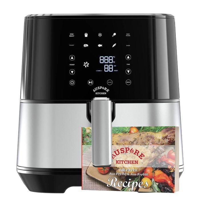 AUSPURE Air Fryer 3.5L Premium Digital, 100 Recipes, Nonstick Basket