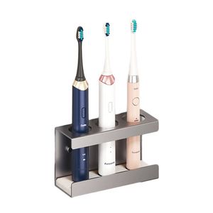 Catzon Wall Mount Electric Toothbrush Holder 3 Slots Diatomite Dish-grey