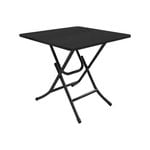 SOGA Black Folding Dining Table – Lacquered Legs