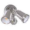 Brilliant Nickel Raptor III Twin Security Light with Sensor