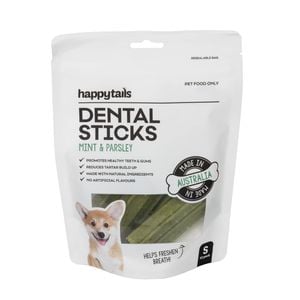 Happy Tails Small Mint And Parsley Dental Sticks - 10 Pack