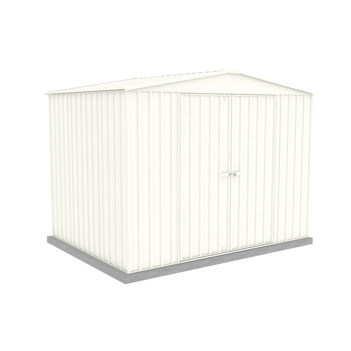 Absco Sheds 3.00mW x 2.18mD x 2.30mH Surfmist Double Door Highlander Garden Shed 
