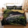 3D Mountain Train Landscape Quilt Cover Set Bedding Set Duvet Cover Pillowcases 156