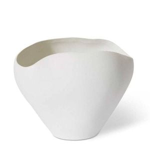 E Style Zelma 22cm Ceramic Plant/Flower Vase Decor - Matt White