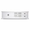 Laelia ETU Entertainment TV Unit 220cm 2 Door Solid Acacia Wood Coastal - White