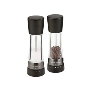 Cole & Mason Derwent 19cm Beech Wood/acrylic Salt & Pepper Mill Set - Black