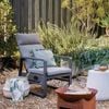 Mimosa Cordoba Aluminium Recliner Chair Charcoal
