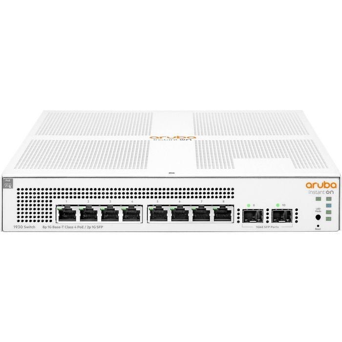 Aruba Instant On 1930 8 Ports Manageable Ethernet Switch - Gigabit Ethernet - 10/100/1000Base-T, 1000Base-X