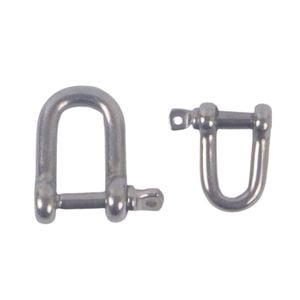 Swimerz Stainless Steel D Shackles, Size 2, 8 Pack