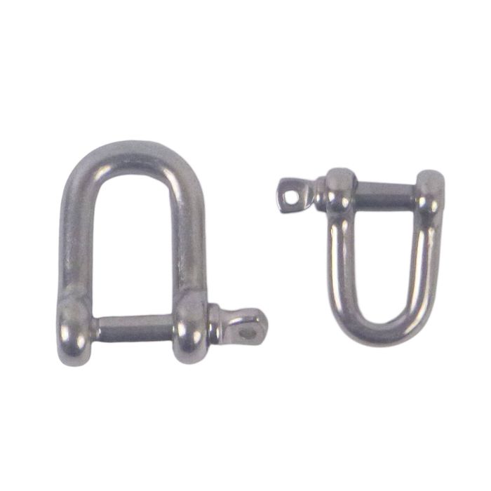 Swimerz Stainless Steel D Shackles, Size 2, 8 Pack