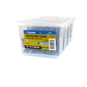 Zenith 10G x 65mm Tufcote® Square Drive Treated Pine Screw - 500 Pack