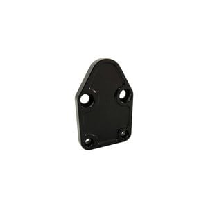 Fuel Pump Block Off Plate Small Block Chev Black Anodised Billet Aluminium