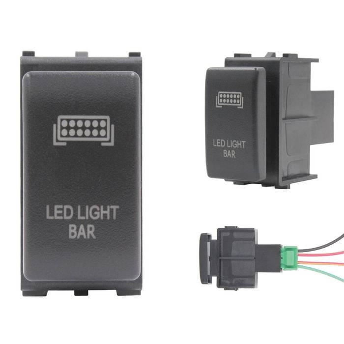 Switch Boss Push Switch fits Nissan Large Patrol Narava - LED Light Bar