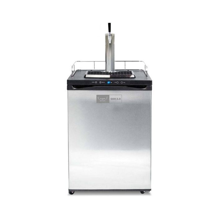A Man & His Cave GEN 2.0 S/Steel Kegerator Single Tap Beer Dispenser 84x60cm