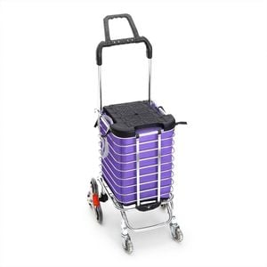 Foldable Stainless Steel Shopping Trolley Cart
