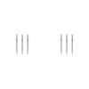 2x 3pc Target 26mm Swiss Point For Darts SP Barrels - Silver