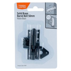 Taskmaster 50mm Black Matte Barrel Bolt