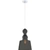 Campana Grey Chrome Glass Pendant