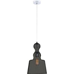 Campana Grey Chrome Glass Pendant