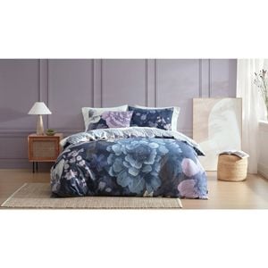 Ardor Elyce 250tc Cotton Sateen Comfort Quilt Cover Set Single Bed Lilac