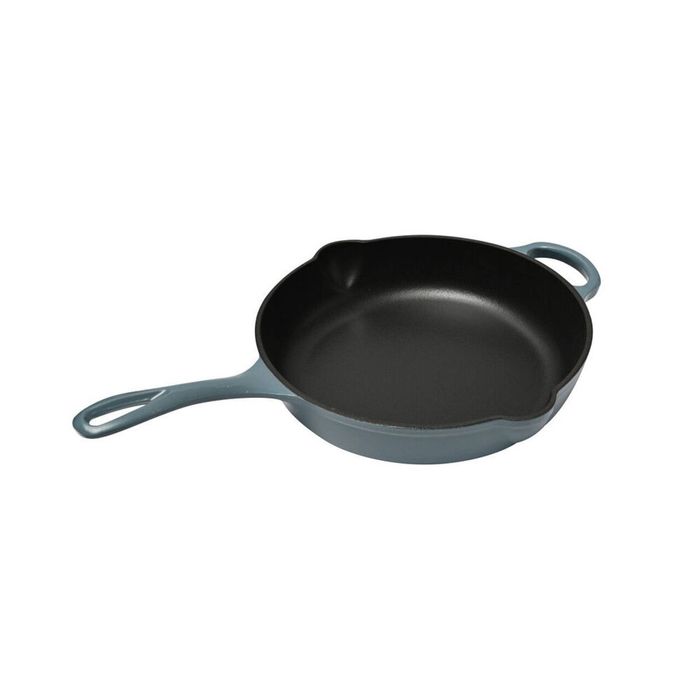 Classica Cast Iron Round Skillet Kitchen Cooking 28cm Sky Blue