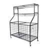 Social Hike Sports Equipment Storage Organiser Trolley on Wheels for Garage