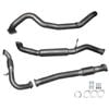 Ignite Exhausts Turbo Back For Nissan Gu Patrol 3l Coil Spring Ute 3" Cat & Hotdog Raw Aluminised Steel