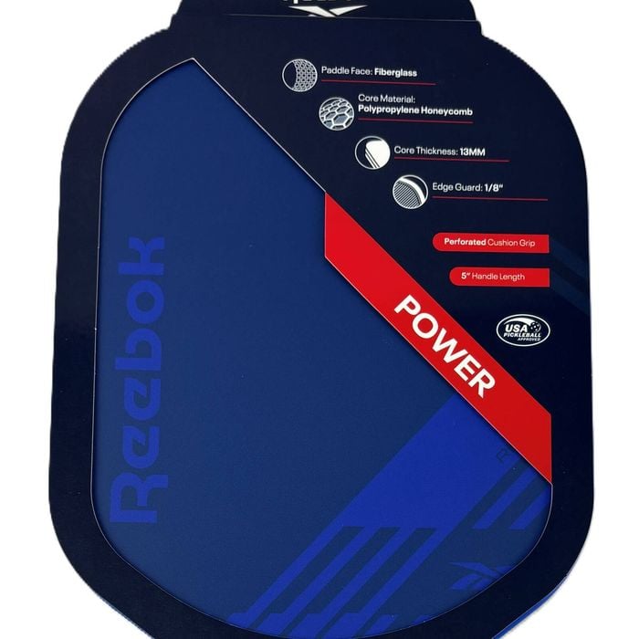 Reebok Fiberglass Face Pickleball Sport Paddle Racket 13mm Blue