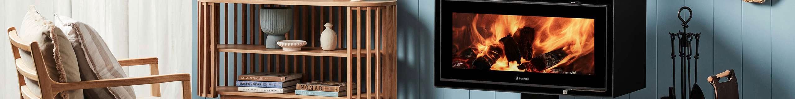 Header image of a scandia heater in a living room 