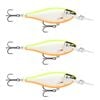 3x Rapala 5.5cm Shad Rap Elite (Floating) Fishing Lures - Gilded Orange Belly