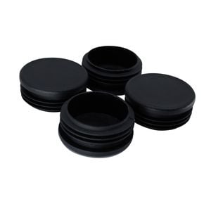 Surface Gard 50mm Black Round Internal Chair Tip - 4 Pack
