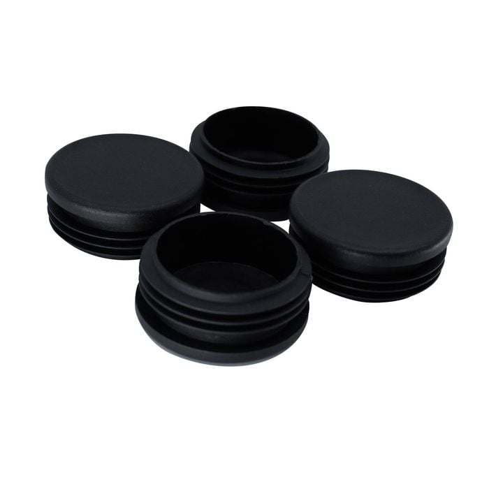 Surface Gard 50mm Black Round Internal Chair Tip - 4 Pack