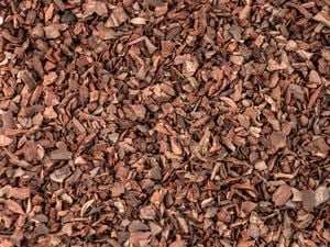 Close up of brown mulch