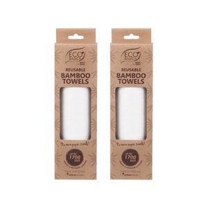 White Magic Eco Basics Reusable 30cm Bamboo Towels Pack 40