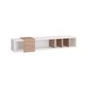 Tauris 1800mm White/oak Wall Mount Entertainment Unit, Tv Cabinet, Tv Unit
