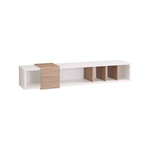 Tauris 1800mm White/oak Wall Mount Entertainment Unit, Tv Cabinet, Tv Unit