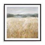 Artey | Field of Gold II - Framed Print - Black Frame - 60 x 60cm