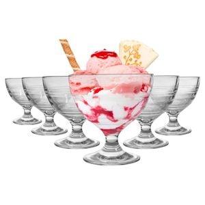 Gigogne Glass Ice Cream Bowls - 250ml - Pack of 6
