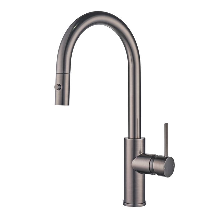 Mondella Resonance 35mm Gun Metal Side Lever Multi-Function Sink Mixer