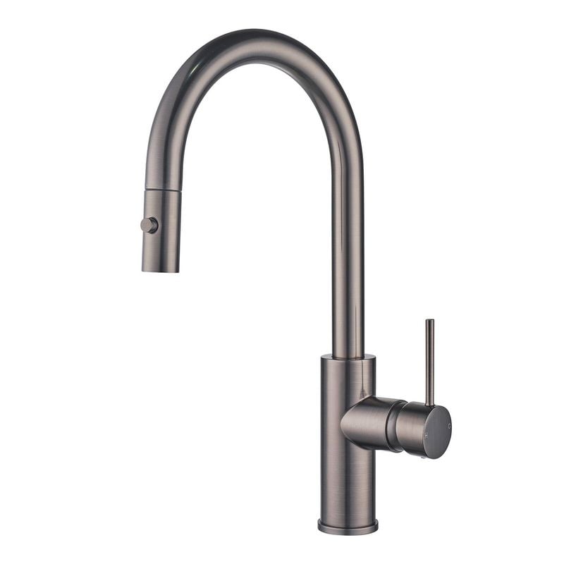 Resonance 35mm Gun Metal Side Lever Multi-Function Sink Mixer WELS 5 Star 6L/min