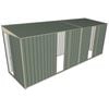 Build-a-Shed 1.5 x 5.2 x 2m Sliding Door Tunnel Shed With 2 Sliding Side Doors - Green