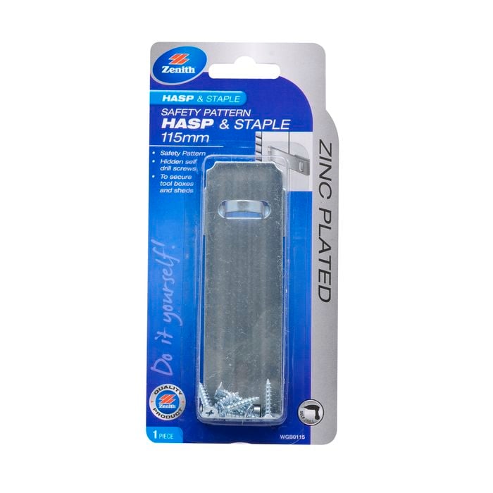 Zenith Safety Hasp & staple 115mm ZP
