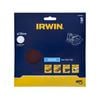 IRWIN 178mm 180 Grit No Holes Quick Fit Random Orbital Sanding Discs - 5 Pack