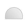 Attica 1200 x 800mm Matte Black Framed Arched LED Mirror