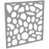 ProtectorAl 300-1200 x 300-1200mm Palladium Silver Riverstone Unframed Solid Aluminium Decorative Panel