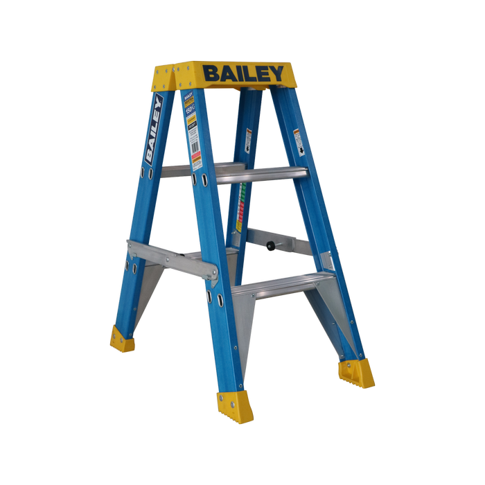 Bailey Ladders 0.9m 150kg Fiberglass Double Sided Step Ladder
