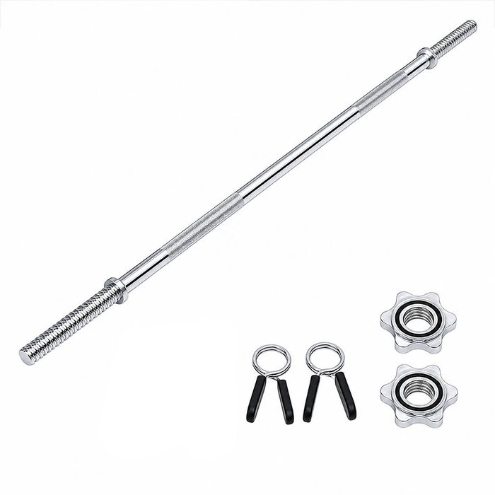 Centra 140cm Weight Lifting Bar Standard Barbell Home Gym Fitness Steel 480LB