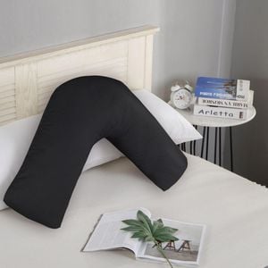 Fabric Fantastic 1000TC Premium Ultra Soft V SHAPE Pillowcase - Black