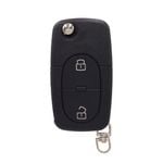 Key Zone Replacement 2 Button Car Key Shell/Housing with 1606 Battery Clip to suit VW Bora, Golf, Passat (1995 - 2005)
