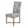 Anyseat Chair Cover White With 3d Stripe Pattern Elastic Slipcover Dining Decor